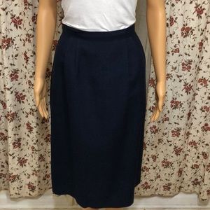 Worthington Navy Blue Suit Skirt